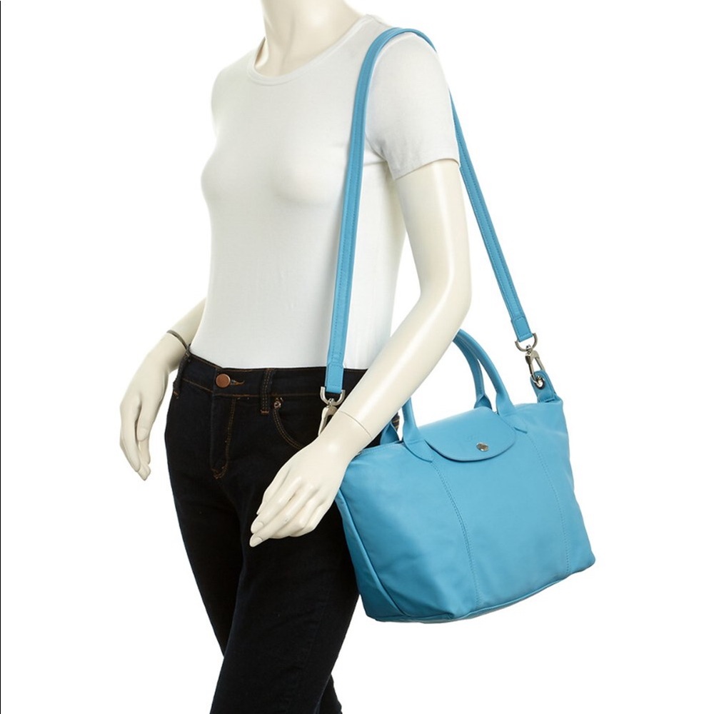 *RARE* Longchamp Le Pliage Cuir Leather Handbag